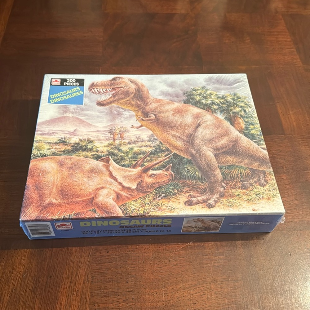 Golden 4780 Vintage 1987 Western Publishing Company Dinosaurs Jigsaw Puzzle New